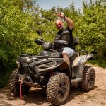 Рекламна снимка на ATV на Hillview Bulgaria, приключения в природата.