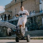 Skating with electric scooters in Hillview Bulgaria, a tourist attraction in Bulgaria.